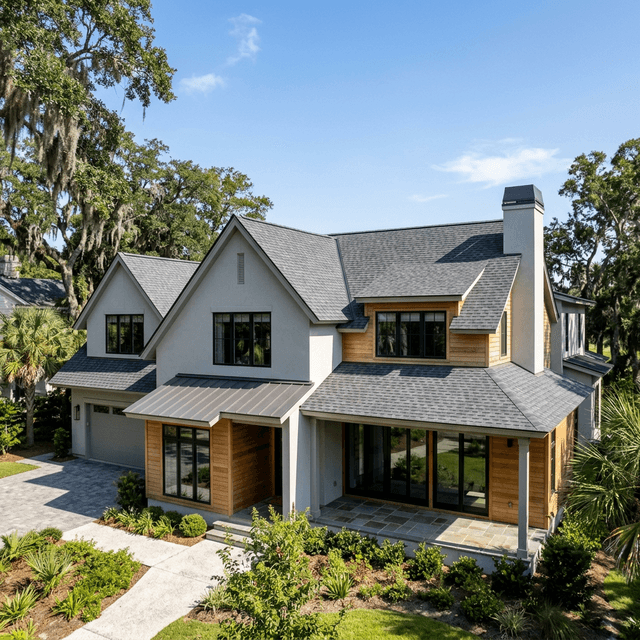 Quality Roof Replacement Services Modern architectural roof replacement in Charleston SC