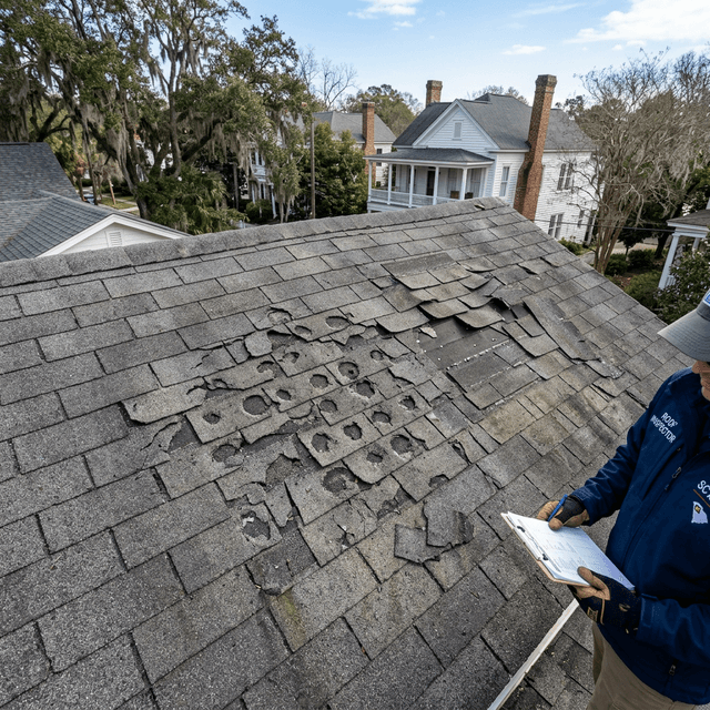 Emergency Storm Damage Services Roof inspection for storm damage in Charleston SC